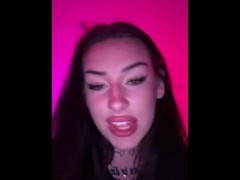 British Goth with huge ass JOI