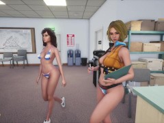 Real Life Sunbay STA 5 parody, girls walk around the city with bare breasts