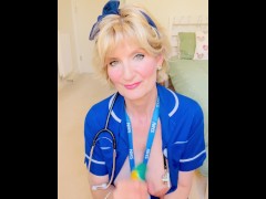 British MILF Lauren Spencer’s JOI  treatment to cure that HUGE swelling!