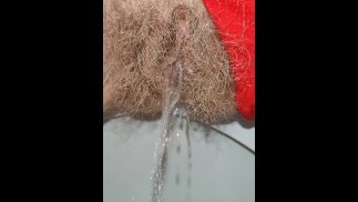 Huge Hayry Pussy Peeing along with Loud Anal Farting 💦 For Toilet Fetish Lovers Only!❗
