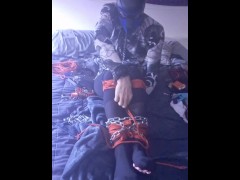 Self rope bondage chains paw socks