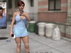 Just Married - S1 Ep1 - Emily showed her ass and panties publicly on her husband's video call