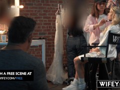 WIFEY Bride Danielle Renae Gets Stretched Out In 5-BBC Gangbang While Hubby Watches - Screenshot 2 of 16 - Big Boobs