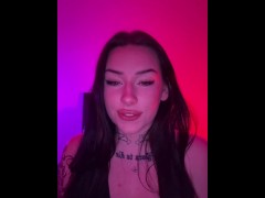 Horny Goth mommy wants you to come for her JOI