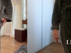 Cozy & Silky Robe Try On | 4K Mirror View | Petite Redhead LeverageURAssets - Screenshot 9 of 16 - Try On Video