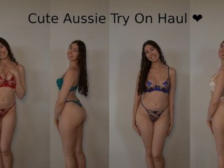 Lingerie try on Haul + Aussie Commentary 🥰 Cute & Sexy