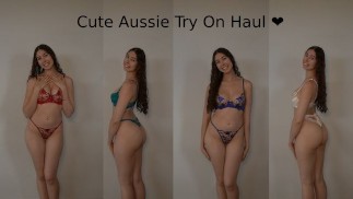 Lingerie Try On Haul + aussie commentary 🥰 cute & sexy