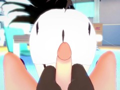 POV Hentai Footjob from Atago from Azur Lane
