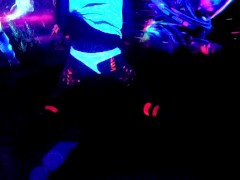 Glowing EGirl Femboy Fucking Her Toy Under Blacklight - Petite Ritzy Styles Jerking and Cumming For