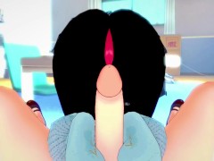 POV Hentai Footjob from Yoruichi Shihouin from Bleach