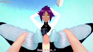 POV Хентай Футджоб от Yoruichi Shihouin от Bleach