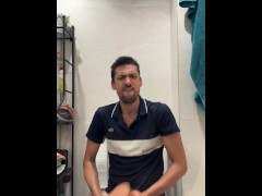 hot daddy fucking a pussy toy huge cumshot at the end