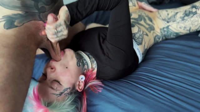 Good girl helped daddy to cum with rim, blowjob and sucking both balls - AlexisReaves