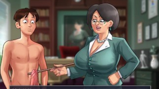 Мисс Диа Кофт Анон и ее подруга Дабби в игре Summewrtime Saga