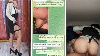 真实聊天：女朋友在晚餐时操他的同事欺骗他的男朋友 |Trytocaughtus