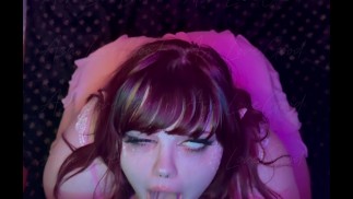 BBW Elf Girlfriend Sloppy Deepthroat - Ash LoveGood