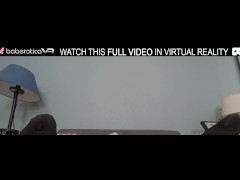 Solo blonde girl Dina Soul pleasures herself in VR.
