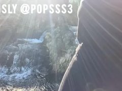Public pissing in a waterfall - Screenshot 1 of 16 - Public Pee
