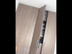 I ride my husband's cock and he makes a video.