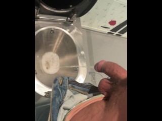 Public Toilet Pissing on the Train