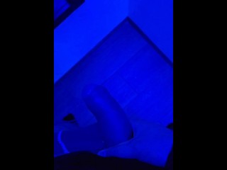 Horny Guy Masturbates his Big Cock until Cumshot