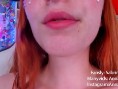 Bad naked girl smoking