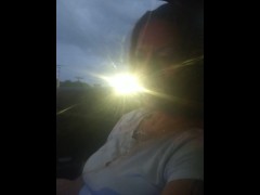 Milf smoking cigarettes while in passenger seat in vehicle - Screenshot 8 of 16 - Smoking Cougar