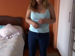 My stepson has premature ejaculation; he cums twice as soon as I start touching myself. - Screenshot 1 of 16 - Big Dick Creampie