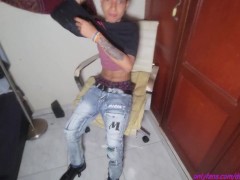 Tiny Dyke Stud Touching Herself - Screenshot 1 of 16 - Petite