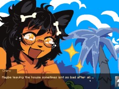 GOTH FURRY GIRL MEETING MISTER CROCODILF