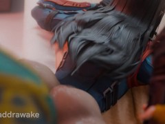 Mantis Pinned by Iron Fist