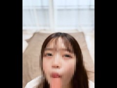 【素人フェラ】現役女子大生が部屋で一人フェラチオ練習　ASMR - Screenshot 10 of 16 - 女子大生