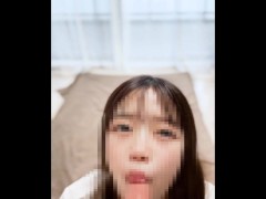 【素人フェラ】現役女子大生が部屋で一人フェラチオ練習　ASMR - Screenshot 11 of 16 - フェラチオ