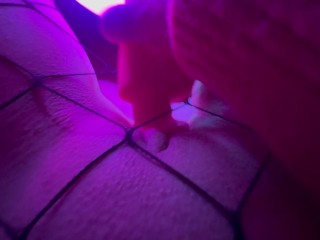 Pink Babe Fucks herself with a Vibrator