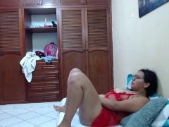 My friend sends me a video of herself masturbating in lingerie.