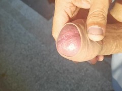 Risky Cum In Front My Naughty Neighbor Door