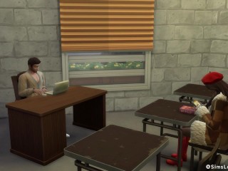 Распутная студентка сосет и трахается за дополнительные баллы | a Sims 4 Love Story