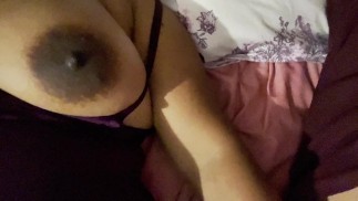 My Stepsis flashing one boob while jerks me off