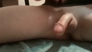 Riding dildo with huge cumshot