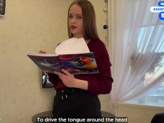 Мастер класс по минету в чулках закончился спермой в горле - Screenshot 3 of 16 - Heels