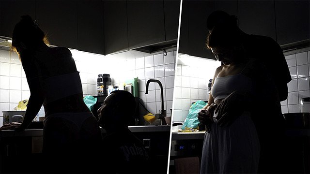 Cooking Up Love: Watch This Real Couple Share Sweet Kisses While Creating Delicious Dishes Together