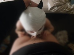 POV - Deepthroat - Extra small french girl head game is the best.