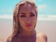 Fit Kitty Fucking In Public at The Beach - Screenshot 2 of 16 - Beach Sex