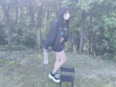のあちゃんの野ションおしっこ我慢！！山登りしながらお漏らししちゃった！ 13/16