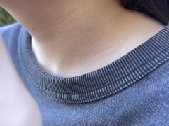 のあちゃんの野ションおしっこ我慢！！山登りしながらお漏らししちゃった！ 7/16