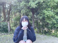 のあちゃんの野ションおしっこ我慢！！山登りしながらお漏らししちゃった！ 9/16