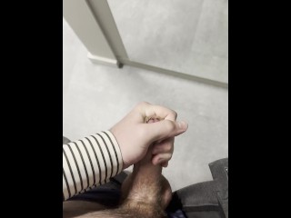 Young Twink Jerking off his Cut Cock