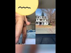 Jerking of in front of a window high af😈🍃