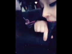 Pawg with pretty eyes slurping BBC 10/16