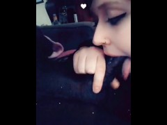 Pawg with pretty eyes slurping BBC